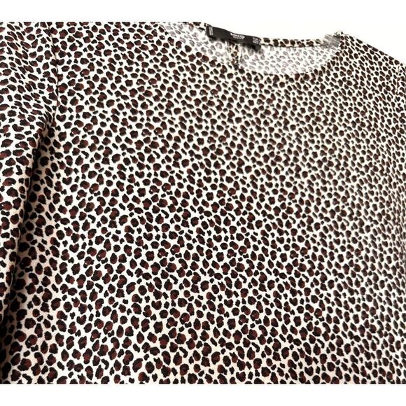 MNG by Mango Basics Women's Pullover Animal Print Shift Dress Multicolor Size 4 - Picture 3 of 5